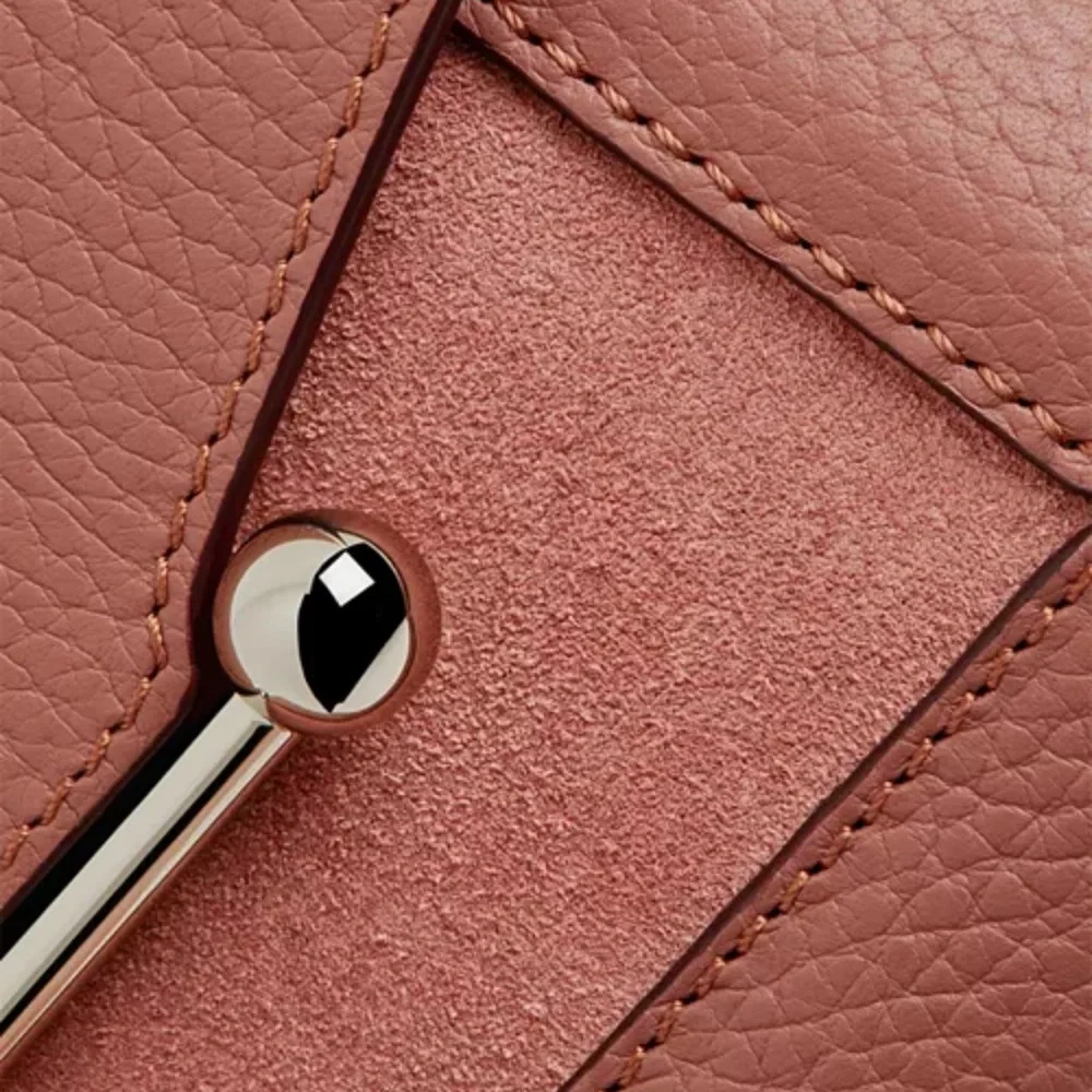 Strathberry Mosaic Nano Suede in Grain Sienna/Dusty Pink NWT MSRP $555 - Picture 2 of 15